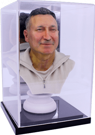 Bust in Acrylic display