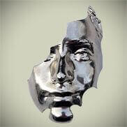 3D Sculpture plated in Bright nickel