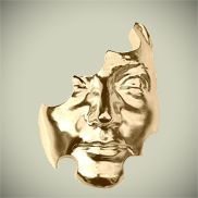 3D Sculpture plated in Gold